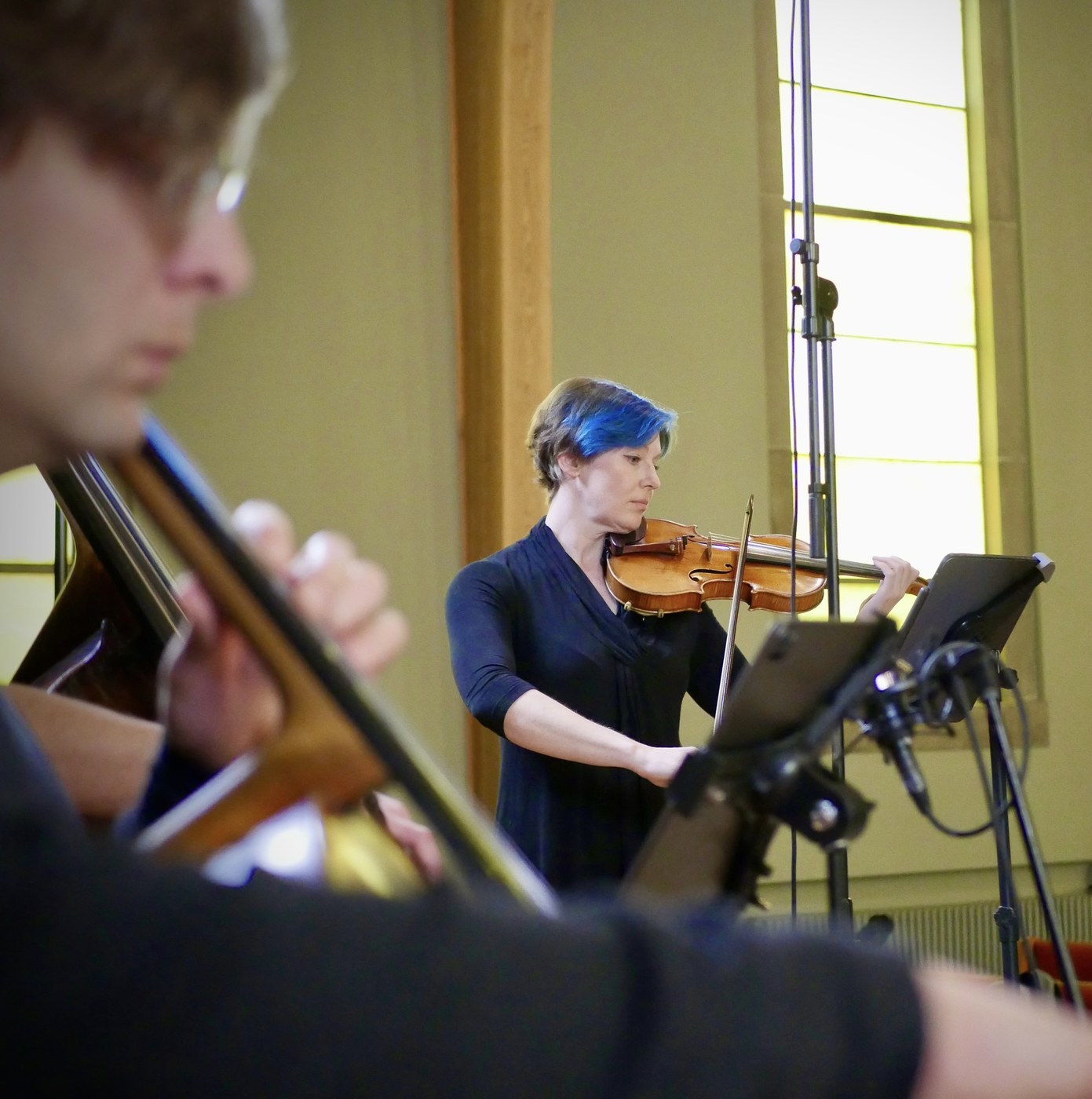 Robyn Julyan and Joseph Howe performing